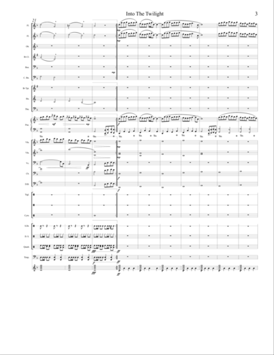 Into The Twilight - For Orchestra Full Orchestra scores gallery preview page 3