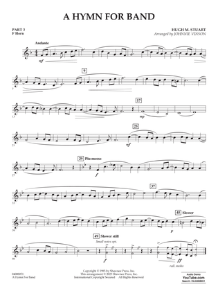 A Hymn for Band (arr. Johnnie Stuart) - Pt.3 - F Horn