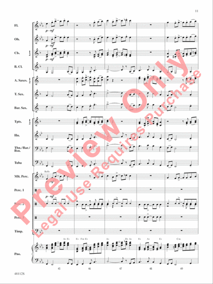 Zion March Zion March Concert Band scores gallery preview page 12