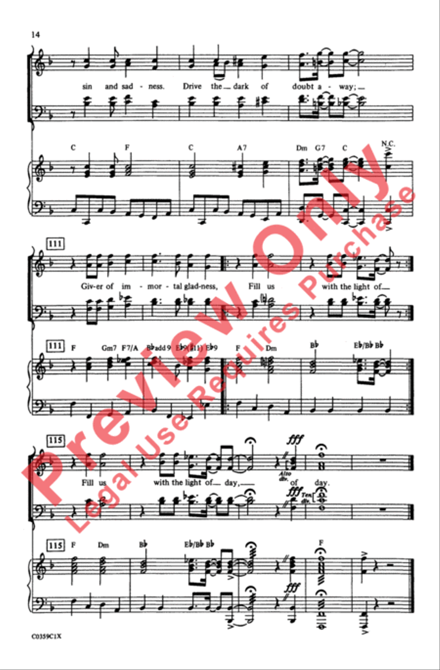 Oh, Happy Day Oh, Happy Day 4-Part scores gallery preview page 14