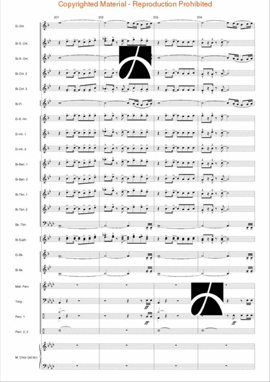 Pacific Dreams Concert Band scores gallery preview page 39