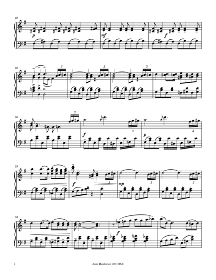 A Day in Paris Piano Solo scores gallery preview page 2