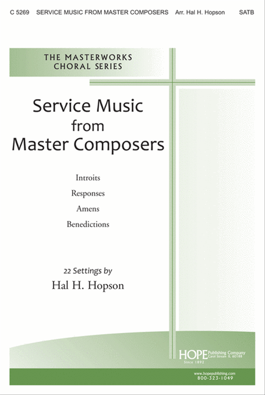 Service Music from Master Composers 4-Part scores gallery preview page 1