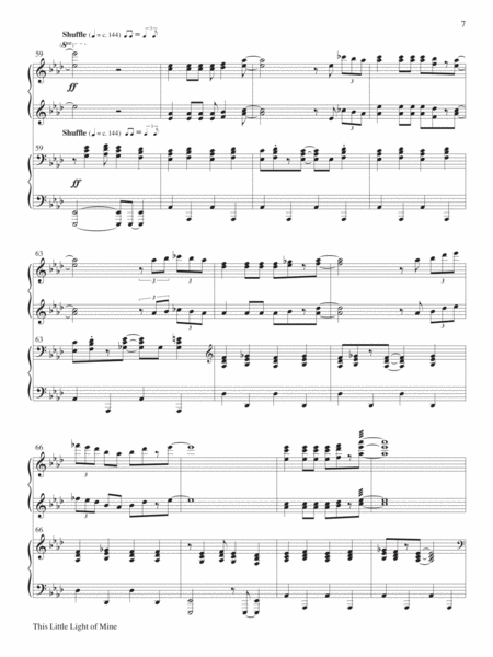 Gospel Blues for 4-Hand Piano by Joel Raney Piano Accompaniment - Sheet Music