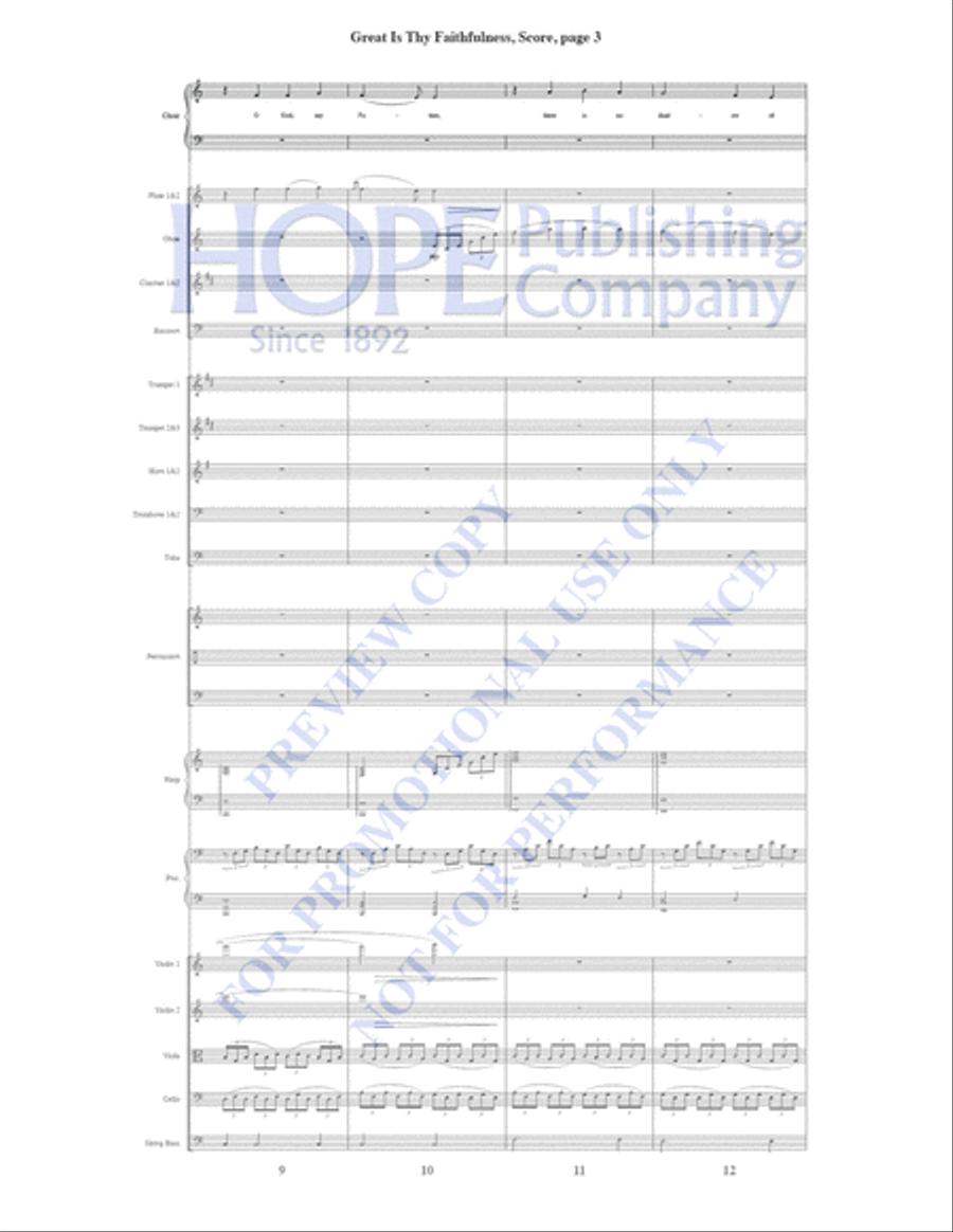 Great Is Thy Faithfulness Piano Accompaniment scores gallery preview page 4