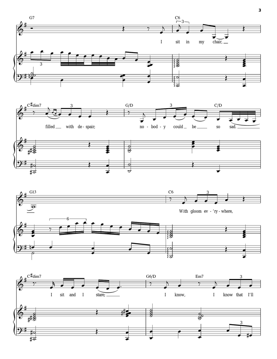 Solitude Solitude Piano, Vocal scores gallery preview page 3
