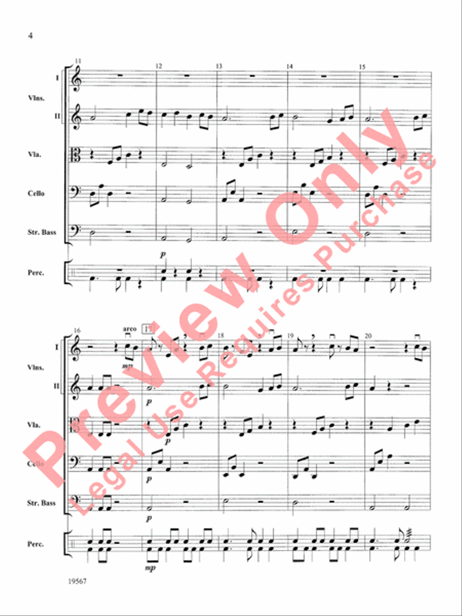 Las Mariposas Exoticas String Orchestra scores gallery preview page 5