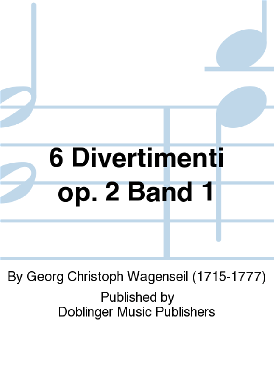 6 Divertimenti op. 2 Band 1 Piano scores gallery preview page 1