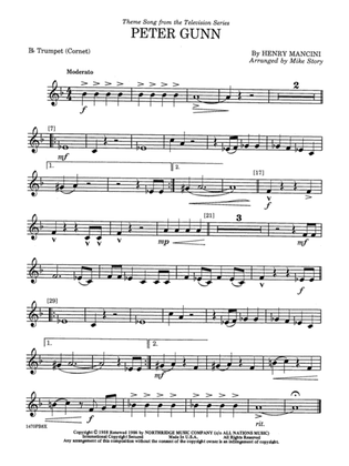 Peter Gunn: 1st B-flat Trumpet