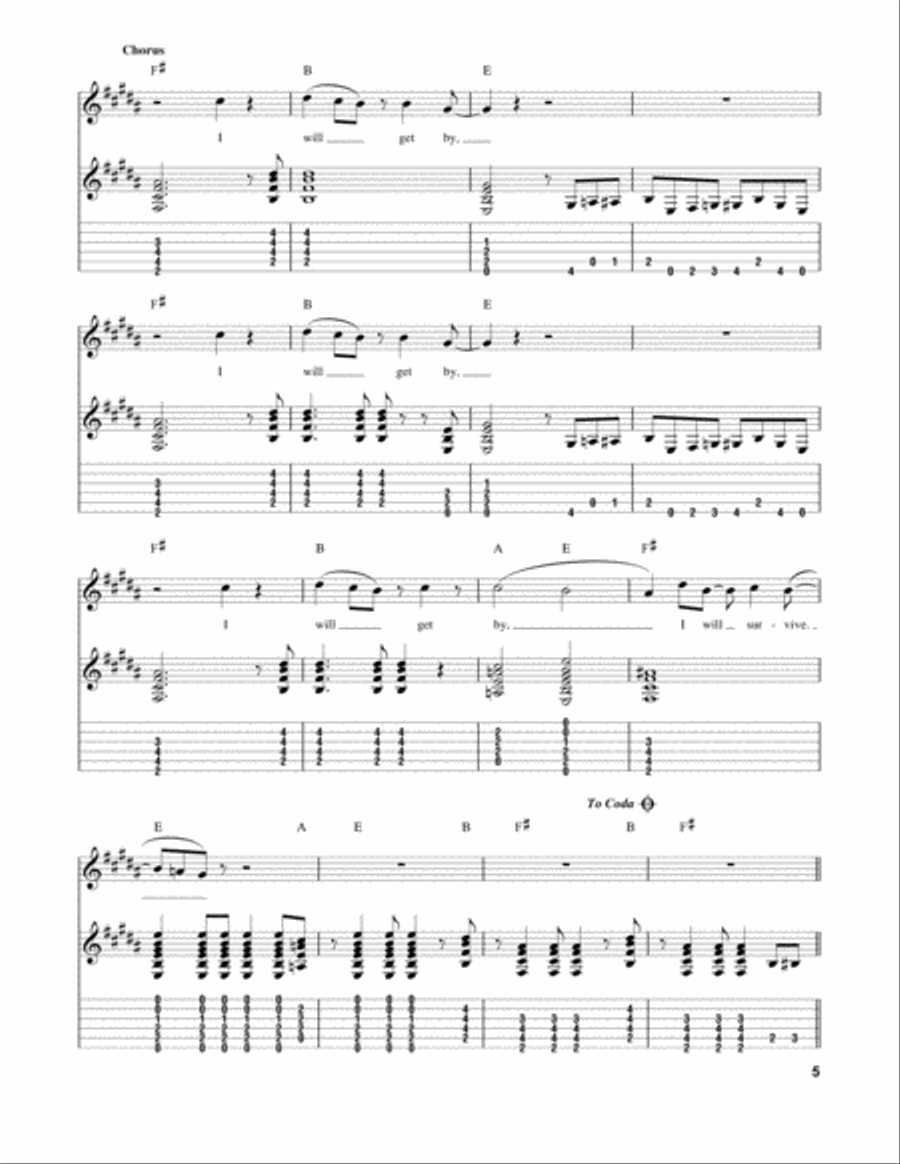 Touch Of Grey Electric Guitar scores gallery preview page 5