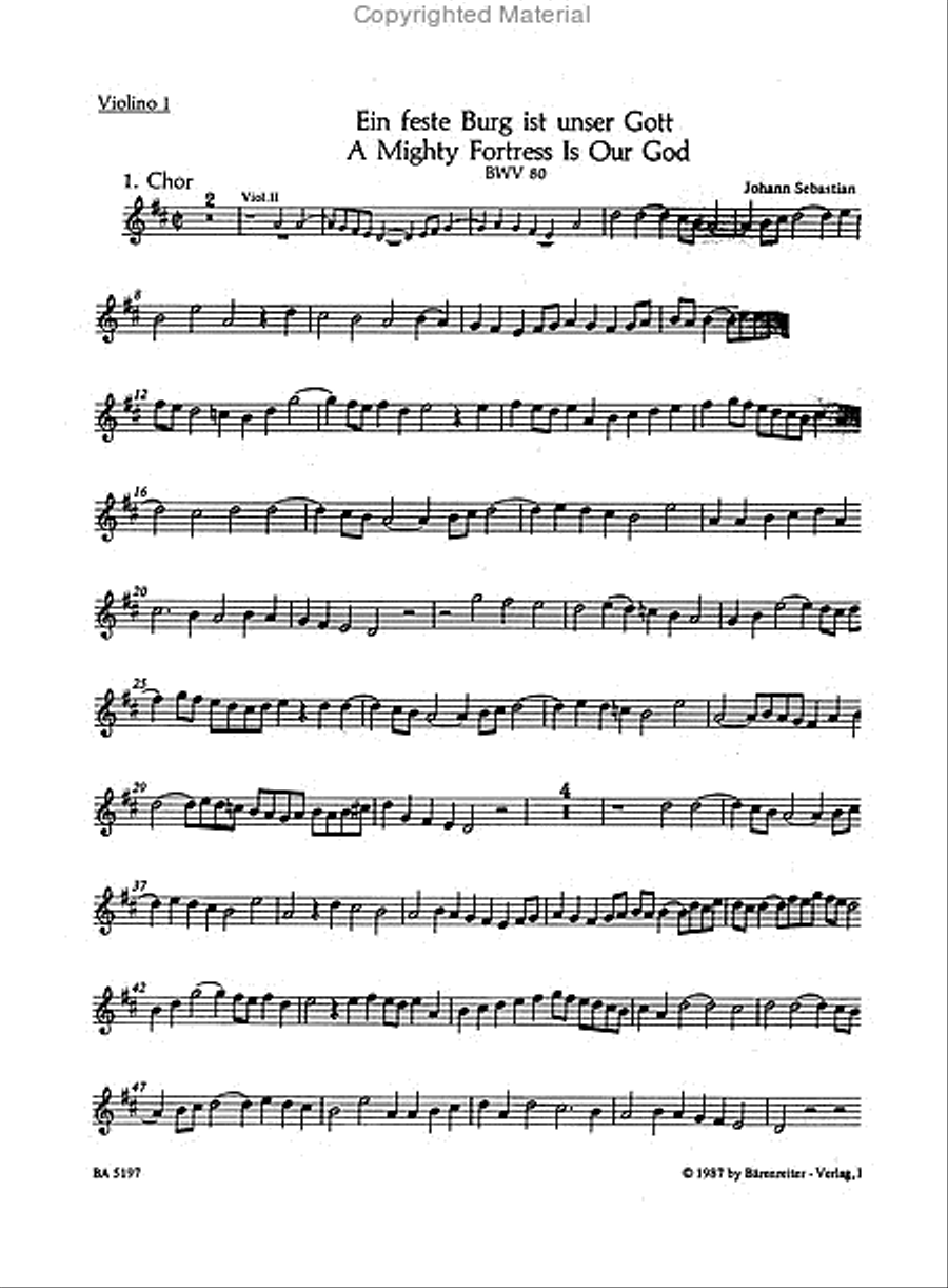 A Mighty Fortress is Our God, BWV 80
