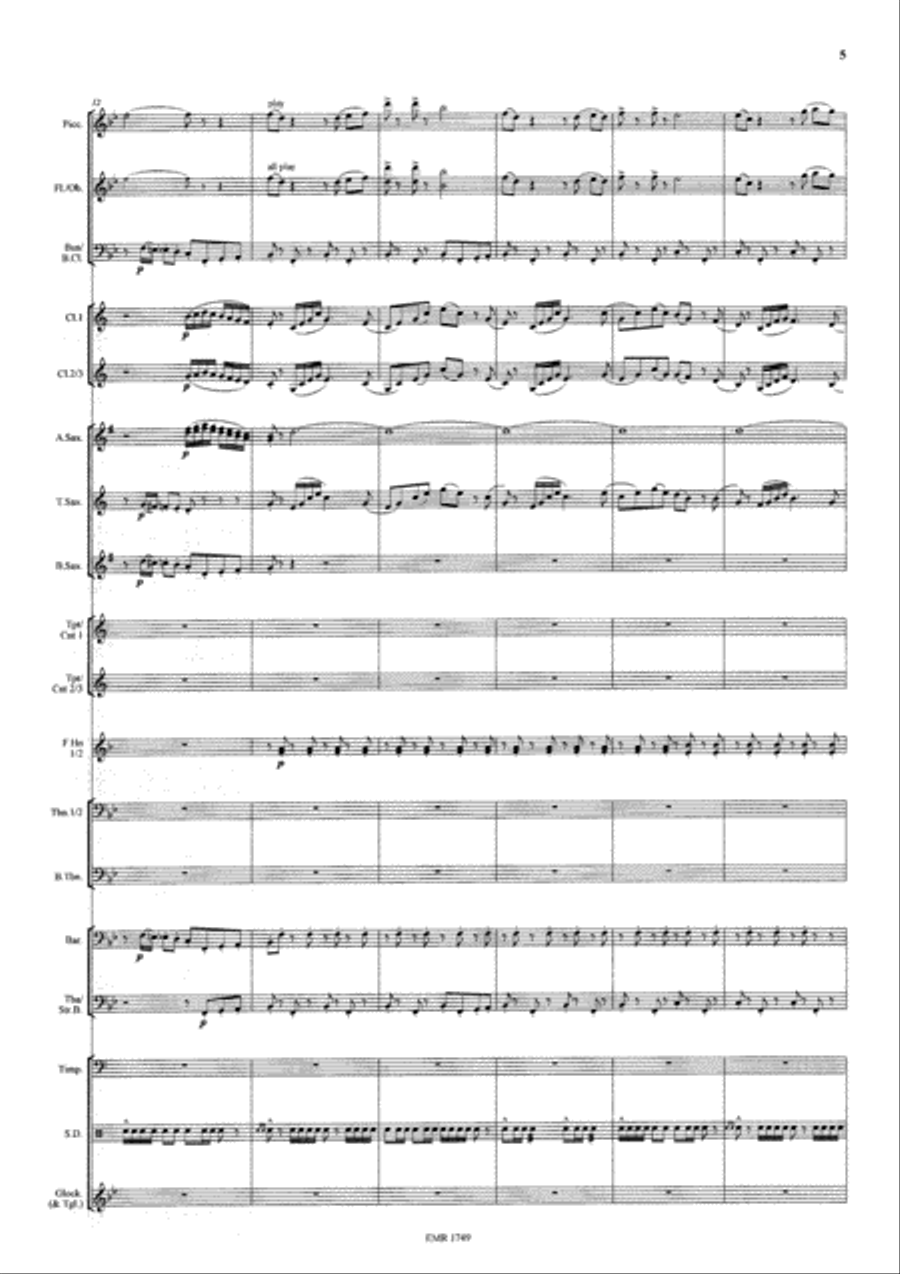 The Bridge On The River Kwai Concert Band scores gallery preview page 6