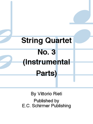 String Quartet No. 3 (Instrumental Parts)