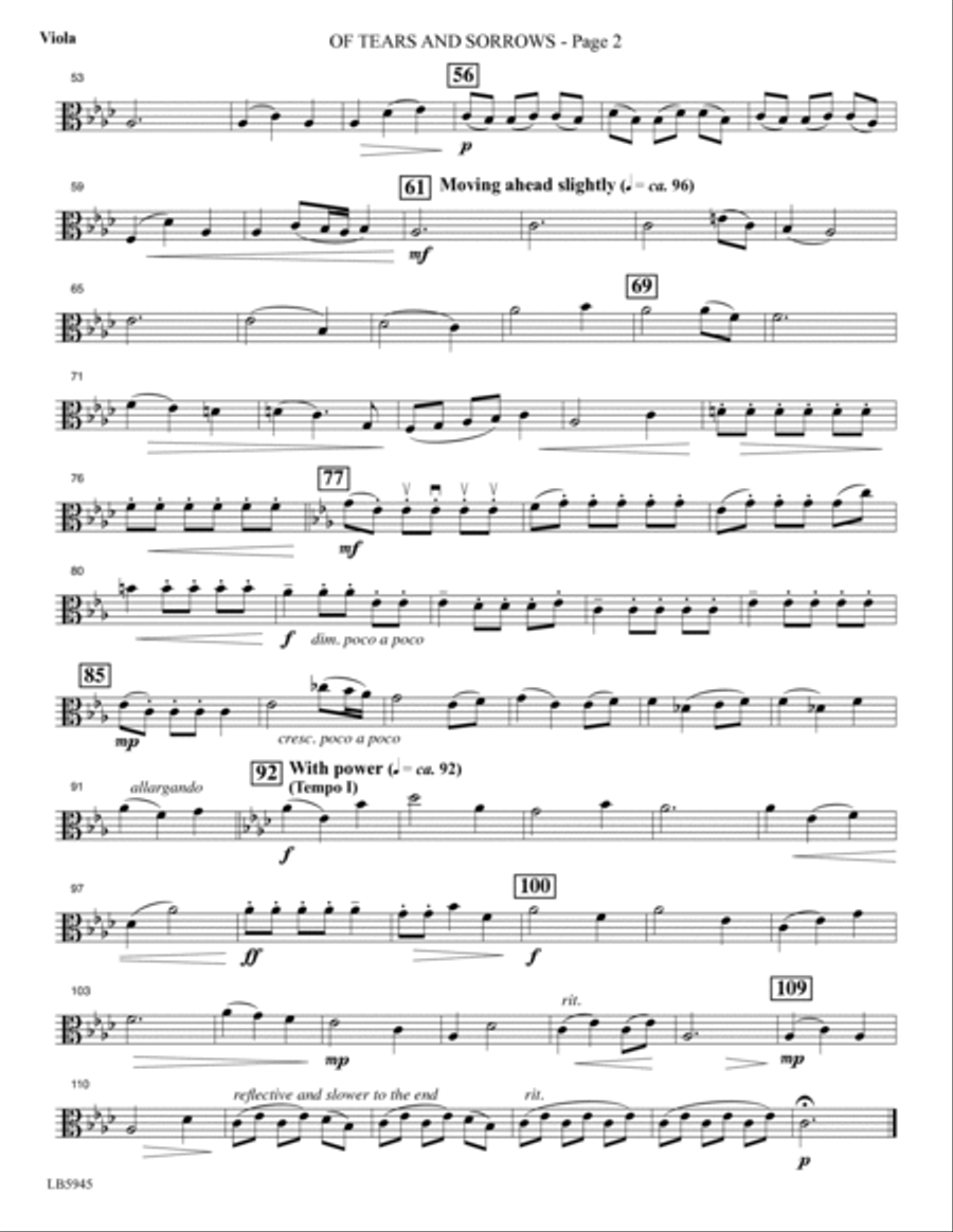 The Weeping Tree - Viola Choir scores gallery preview page 5