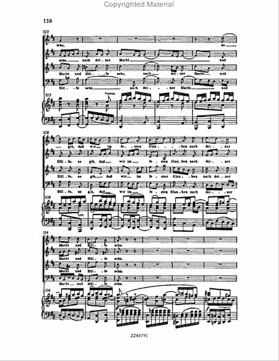 Christmas Oratorio, BWV 248 Choir scores gallery preview page 137