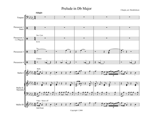 Chopin Prelude in Db Major for Percussion Ensemble
