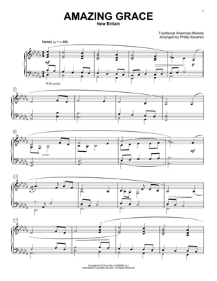 Amazing Grace [Classical version] (arr. Phillip Keveren)