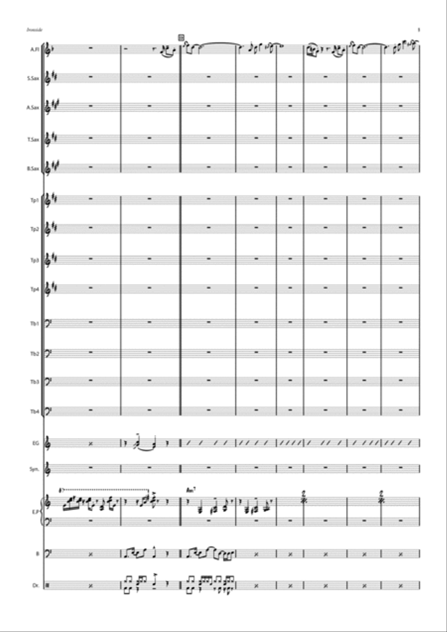 The Ironside Theme Concert Band scores gallery preview page 3