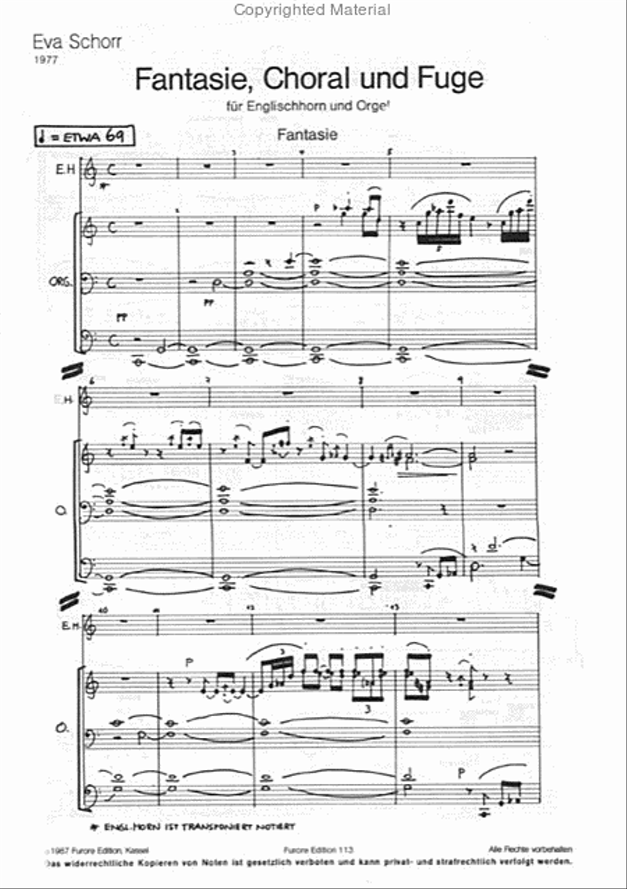 Fantasie, Choral und Fuge Choir scores gallery preview page 2