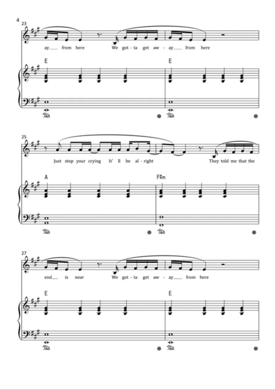 Sign Of The Times Voice scores gallery preview page 4