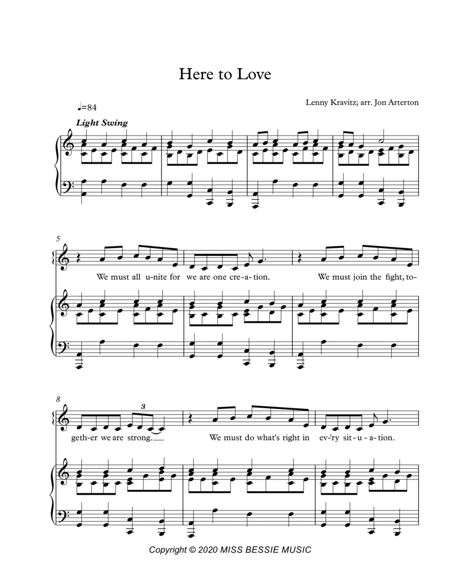 Here To Love 3-Part scores gallery preview page 1