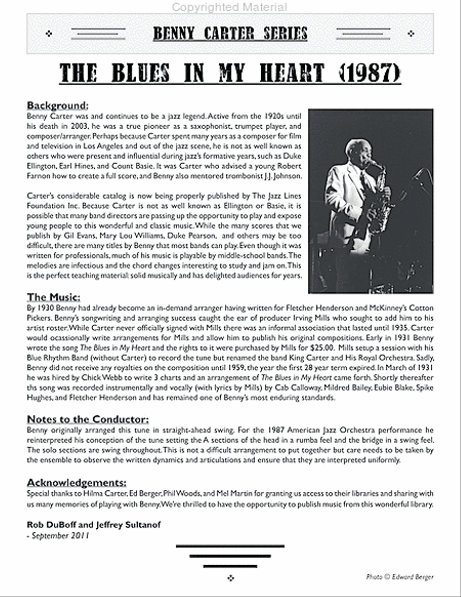 Blues In My Heart Big Band scores gallery preview page 3