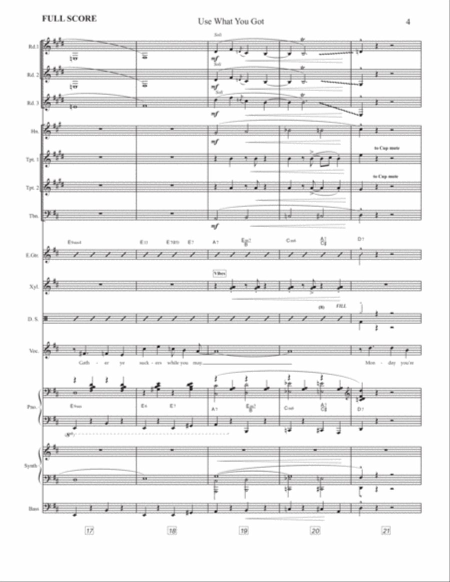 Use What You Got Large Ensemble scores gallery preview page 6