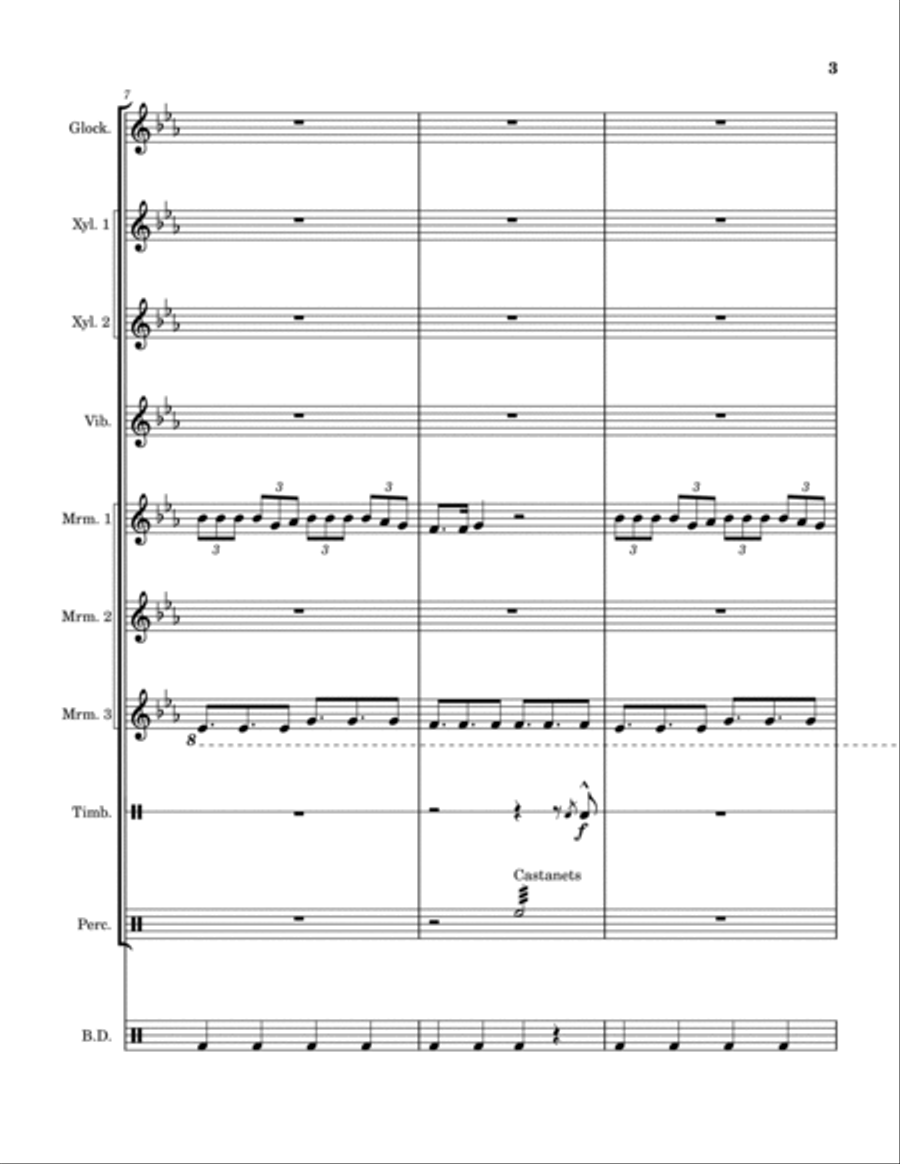 Sorry Percussion Ensemble scores gallery preview page 3