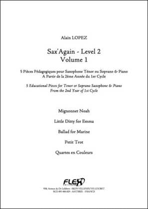 Sax'Again - Level 2 - Volume 1