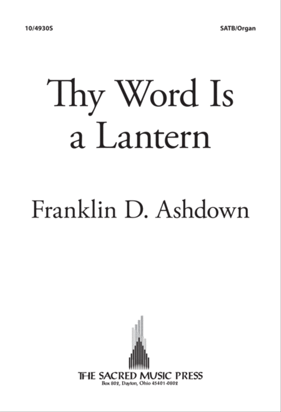 Thy Word Is a Lantern 4-Part scores gallery preview page 1