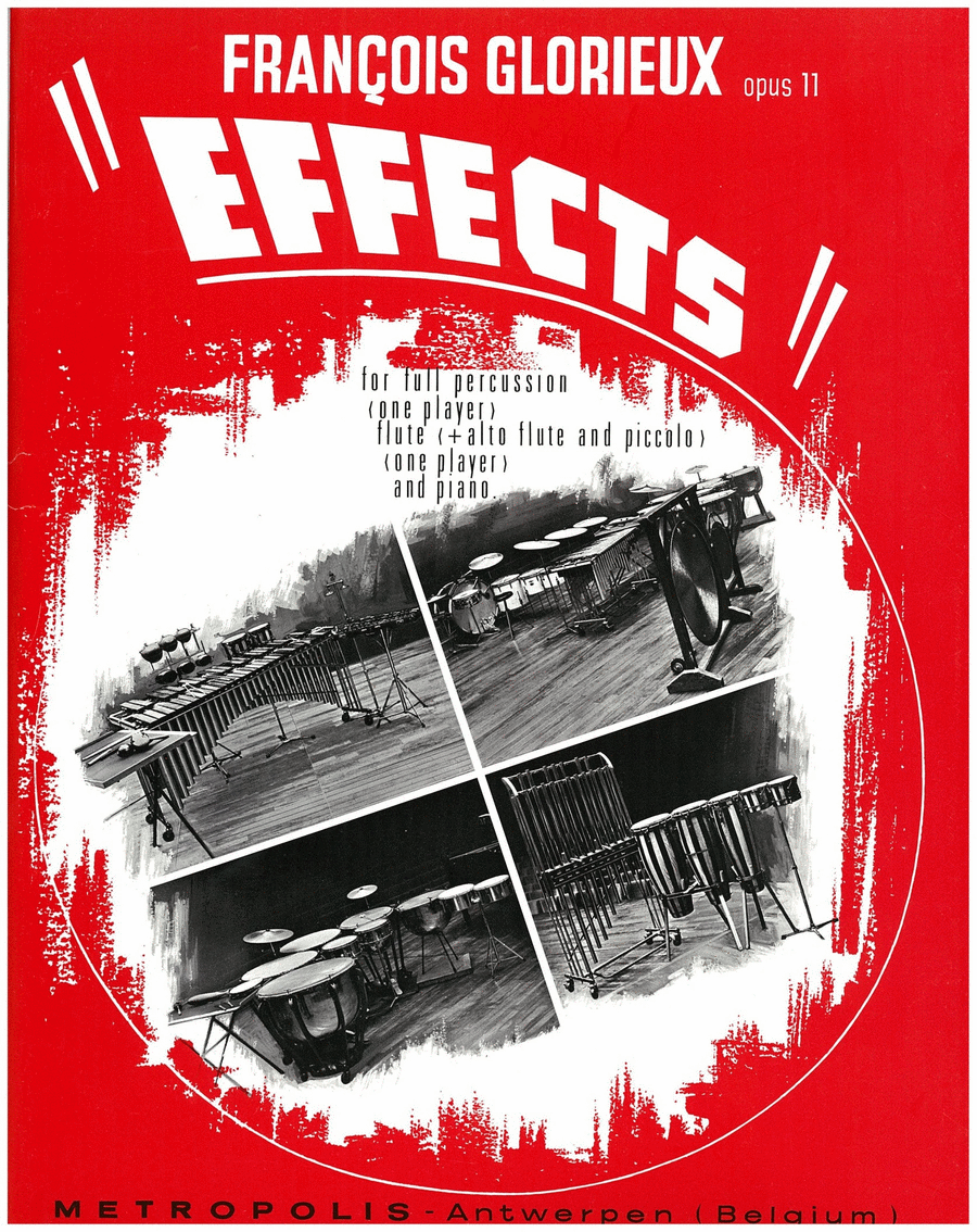 Effects, Op.11 for Flute, Percussion and Piano Flute scores gallery preview page 1