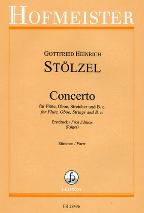 Concerto fur Flote, Oboe, Streicher und B.c. / Stimmensatz