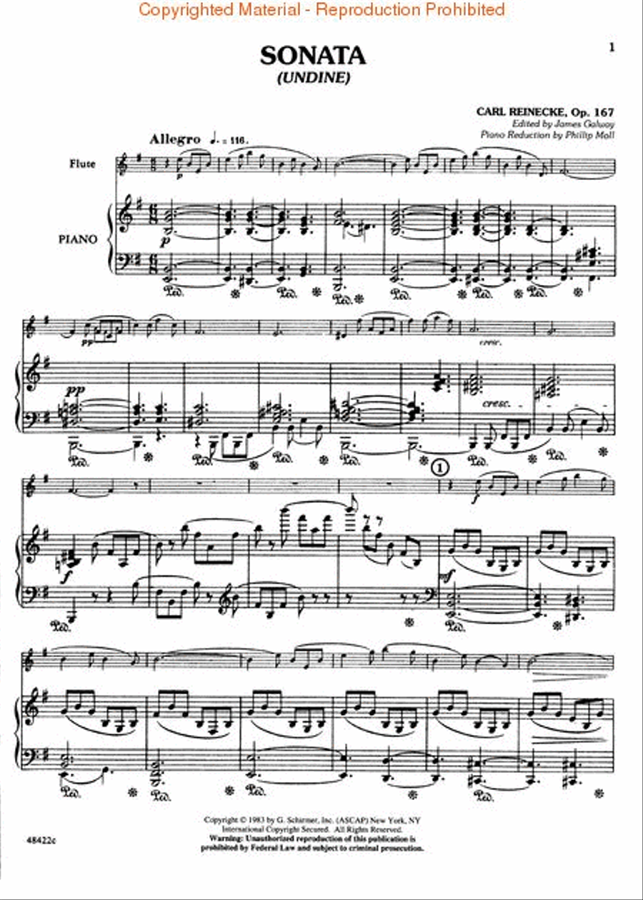 Sonata (Undine), Op. 167 Sonata (Undine), Op. 167 Flute Solo scores gallery preview page 2