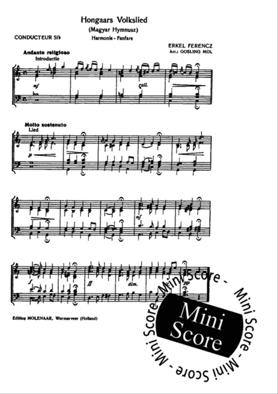 National Anthem of Hungary Fanfare Band scores gallery preview page 5