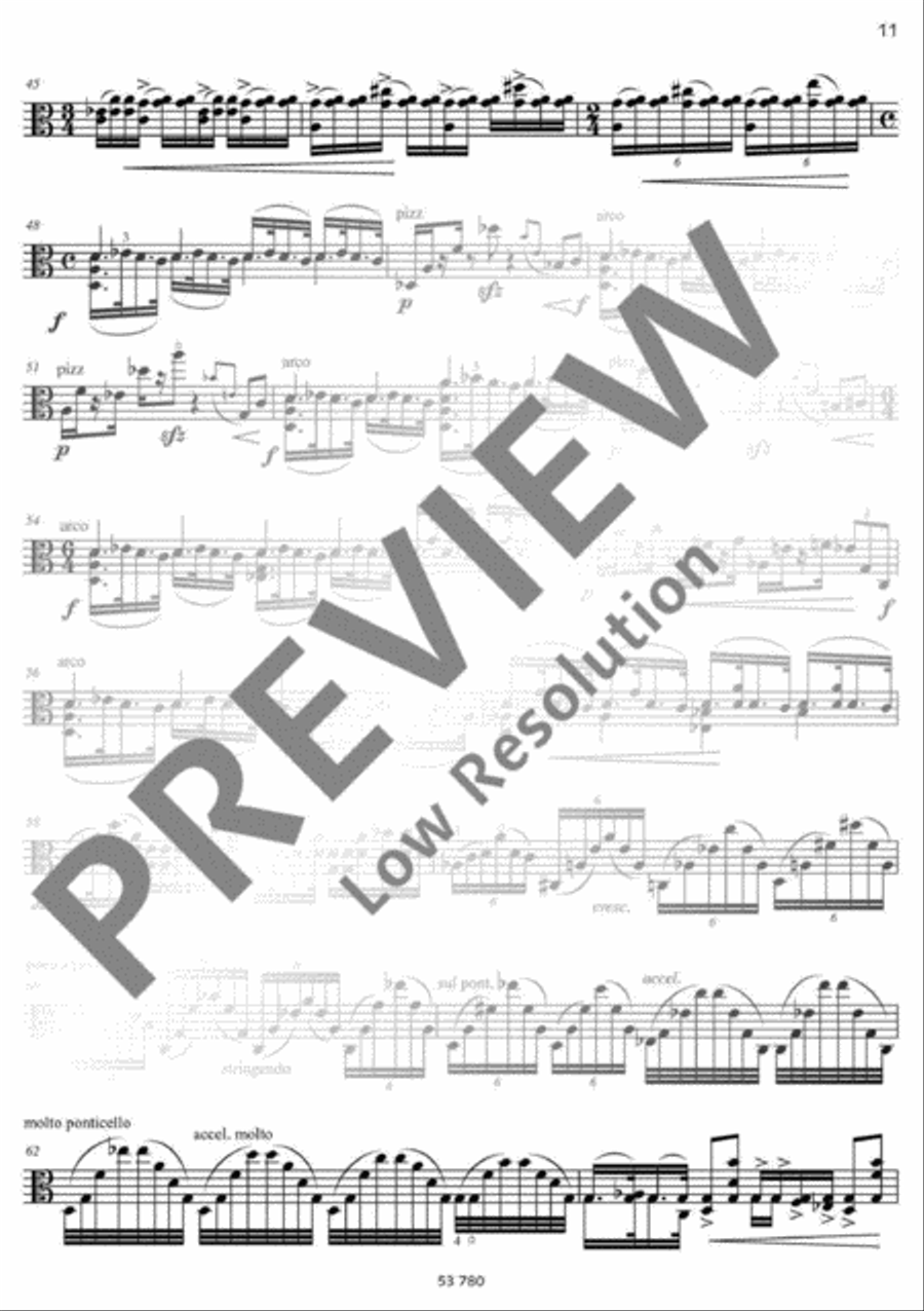 Fuga libre Viola Solo scores gallery preview page 12