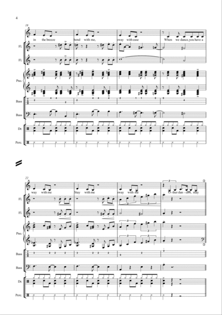 Sway (quien Sera) Jazz Ensemble scores gallery preview page 4