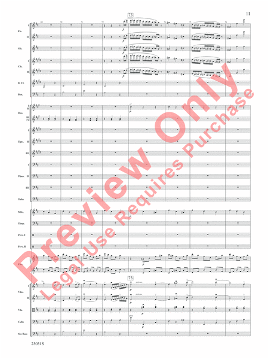 Concert Suite from Harry Potter and the Goblet of Fire Concert Band scores gallery preview page 12