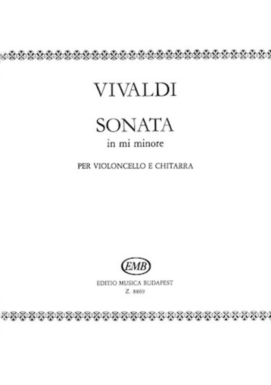 Sonata in E minor for Cello and Guitar RV40 Cello scores gallery preview page 1