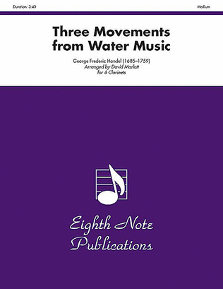 Book cover for Three Movements (from Water Music)