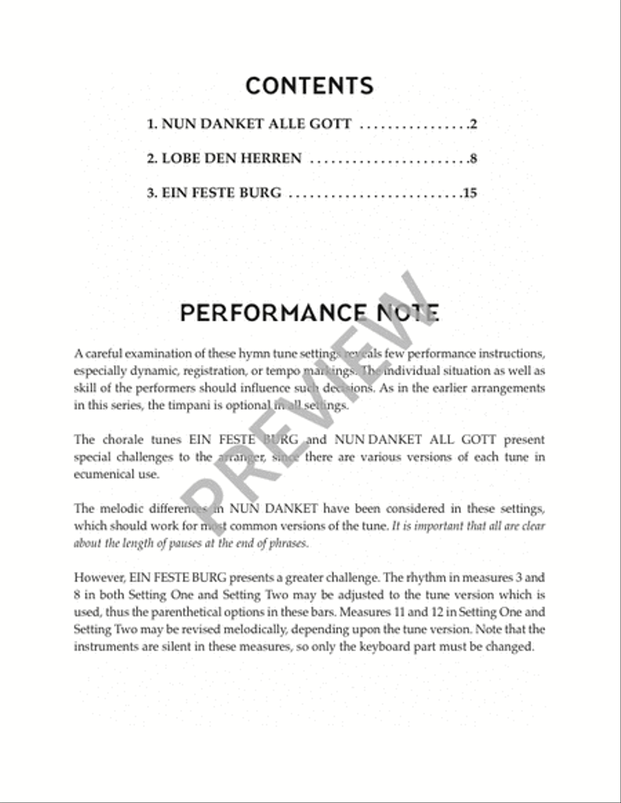 Festival Hymns for Organ, Brass, and Timpani - Volume 4, General Trombone scores gallery preview page 4