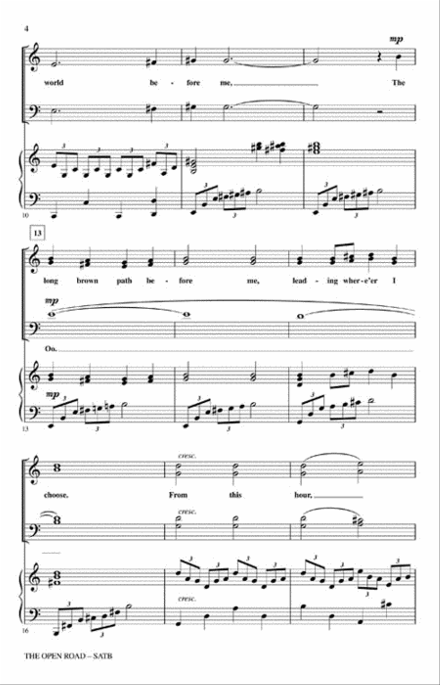 The Open Road 4-Part scores gallery preview page 3