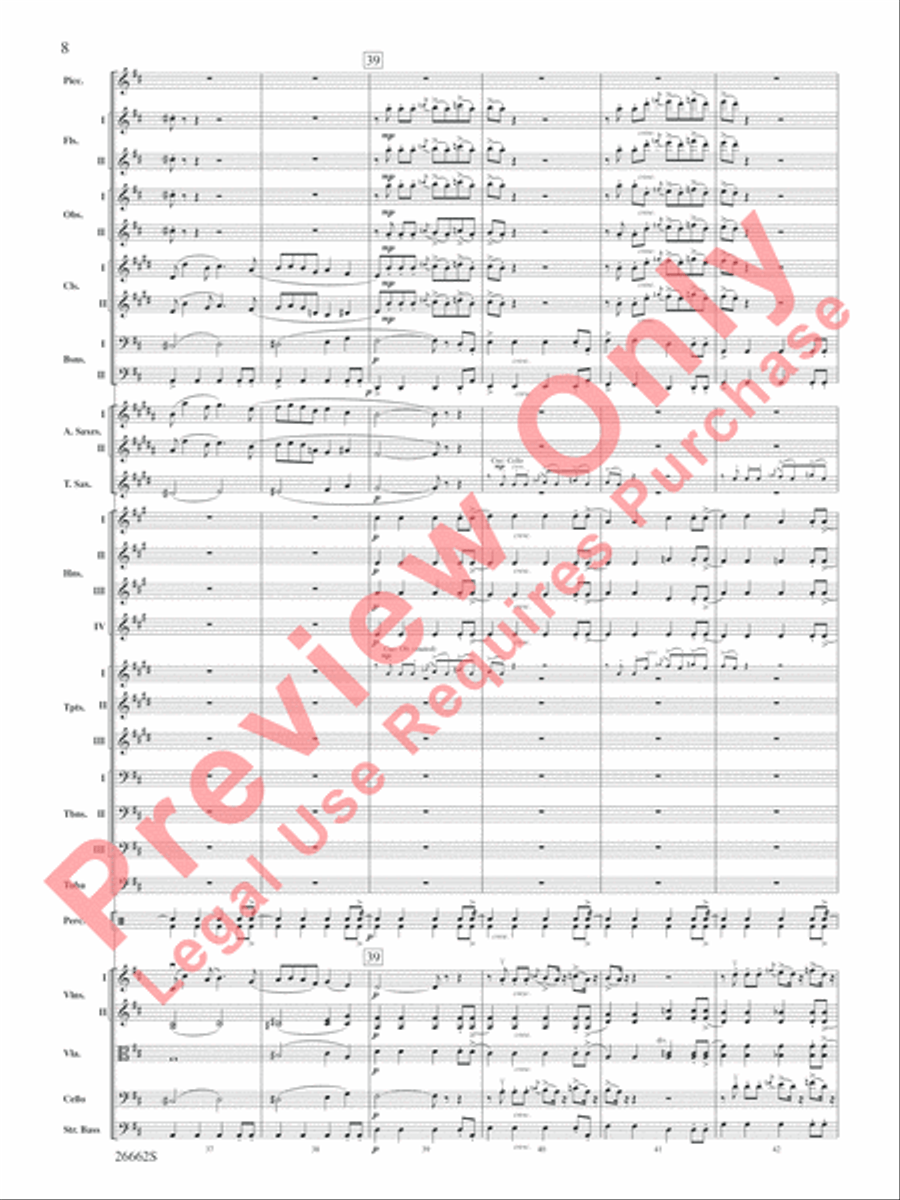 Blue Tango Blue Tango Full Orchestra scores gallery preview page 9