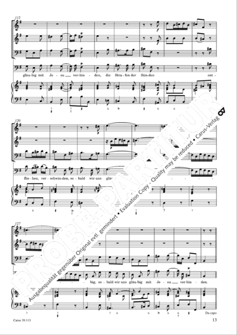 O where shall I now go (Wo soll ich fliehen hin) 4-Part scores gallery preview page 14
