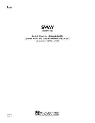 Book cover for Sway (Quien Sera) - Piano
