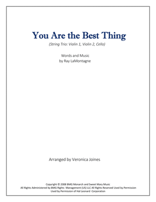 You Are The Best Thing