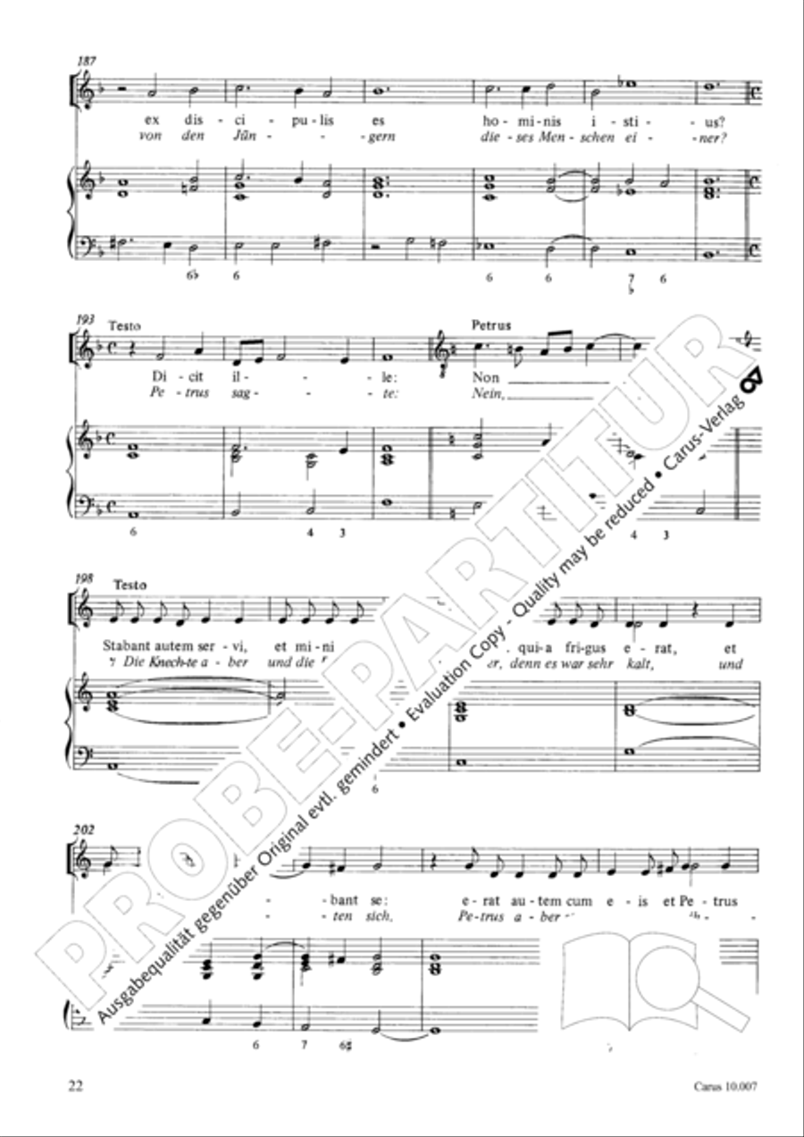 St. John Passion (Johannes-Passion) TB scores gallery preview page 23