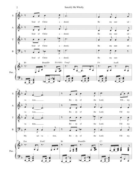 Sanctify Me Wholly (Solo and SATB) image number null