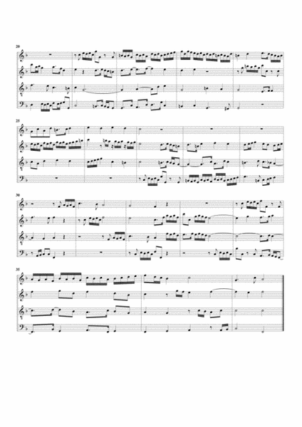 Fugue BuxWV 144/II (arrangement for 4 recorders)