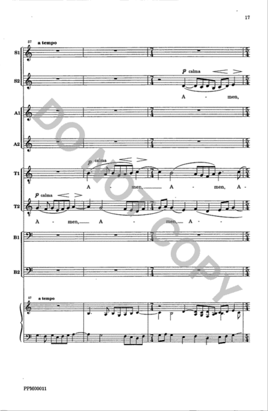 Ave Maria Op. 261 SSAATTBB scores gallery preview page 18