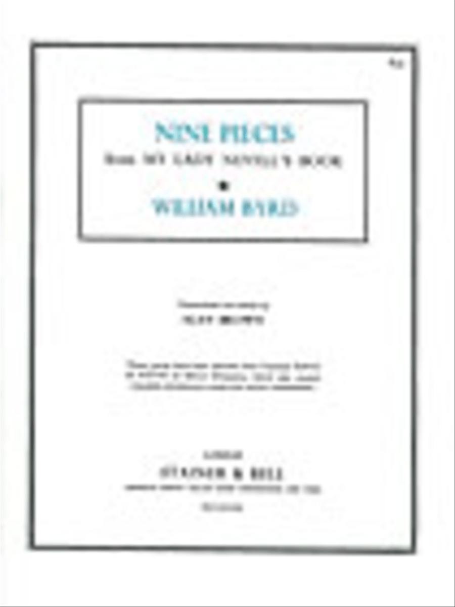 Nine Pieces from 'My Lady Nevell's Book' Piano Solo scores gallery preview page 1